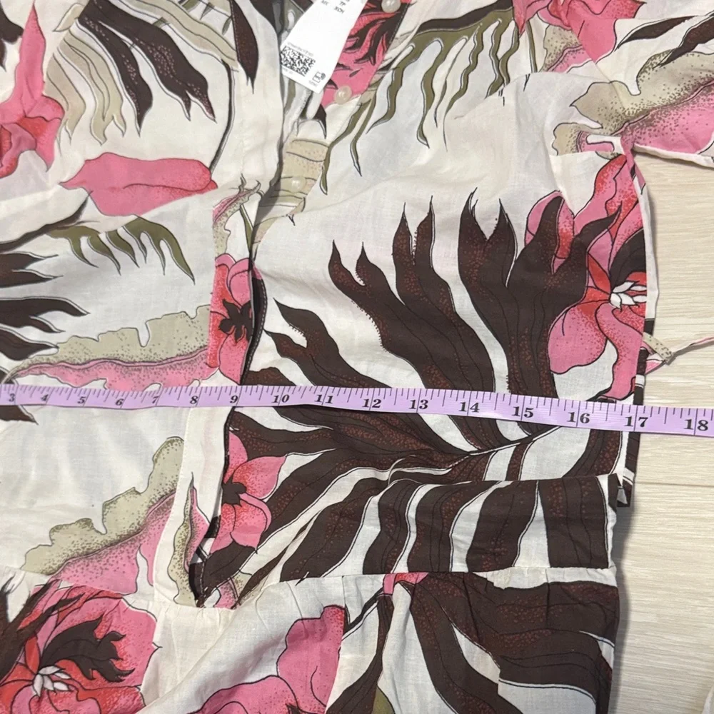 H&M Floral Dress with Pink and Brown Accents - Picture 5 of 7